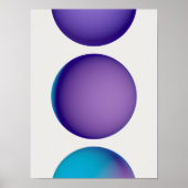 Holografisch 80s Moderne futuristische kunst Poster (Voorkant)