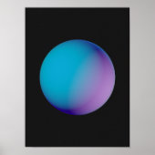 Holografisch 80s Moderne futuristische kunst Poster (Voorkant)