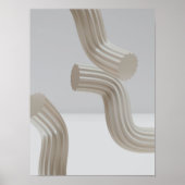 Holografisch 80s Moderne futuristische kunst Poster (Voorkant)