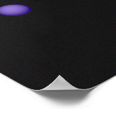 Holografisch 80s Moderne futuristische kunst Poster (Hoek)