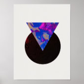 Holografisch 80s Moderne futuristische kunst Poster (Voorkant)