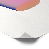 Holografisch 80s Moderne futuristische kunst Poster (Hoek)