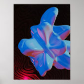 Holografisch 80s Moderne futuristische kunst Poster (Voorkant)