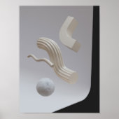 Holografisch 80s Moderne futuristische kunst Poster (Voorkant)