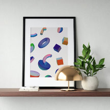 Holografisch 80s Moderne futuristische kunst