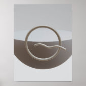 Holografisch 80s Moderne futuristische kunst Poster (Voorkant)