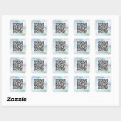 Holografisch aangepast Business QR Code Marketing Vierkante Sticker (Vel)