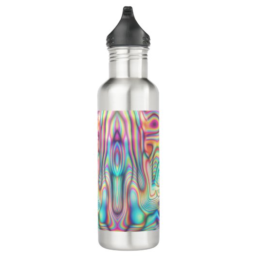 Holografisch Abstract Modern Futuristisch Cool Waterfles (Rechts)