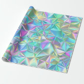 holografisch Abstract patroon Cadeaupapier (Uitgerold)