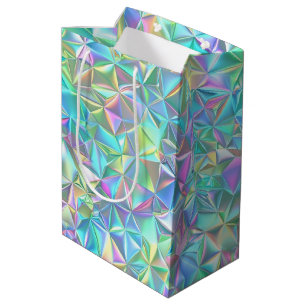 holografisch Abstract patroon Medium Cadeauzakje