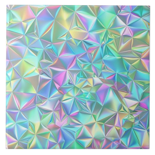 holografisch Abstract patroon Tegeltje (Voorkant)