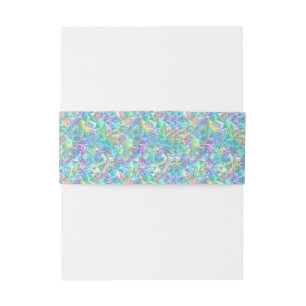 Holografisch abstract patroon uitnodigingen wikkel