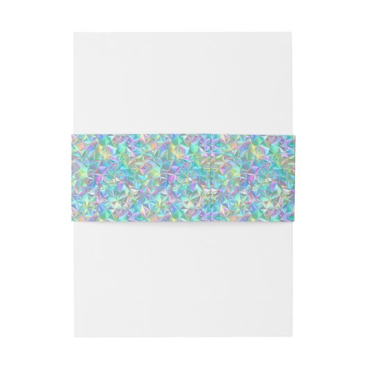 Holografisch abstract patroon uitnodigingen wikkel (Achterkant Voorbeeld)
