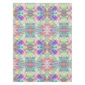 Holografisch Abstract Roze Blauw Groen katoenen di Tafelkleed (Voorkant)