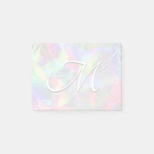 Holografisch abstract verloop folie aangepast mono post-it® notes (Voorkant)