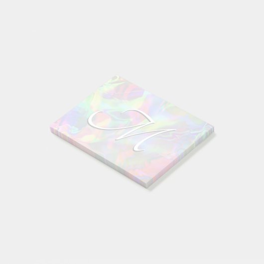 Holografisch abstract verloop folie aangepast mono post-it® notes (Schuin)