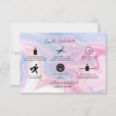 Holografisch Achtergrondhologram Neon Candle Bedankkaart (Voorkant)