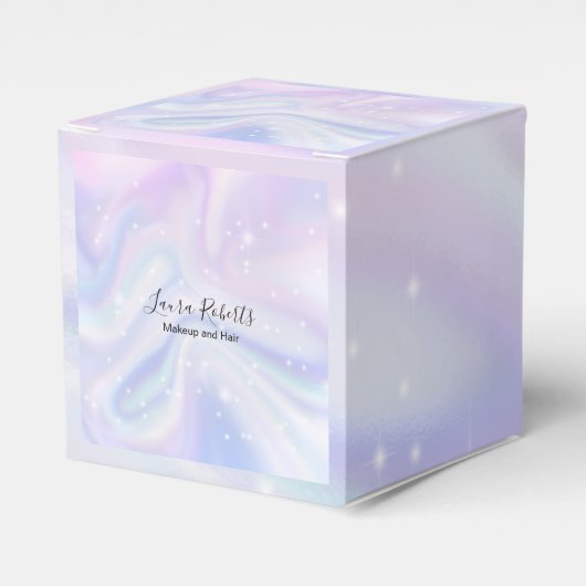 Holografisch Achtergrondhologram Neon Overlay Bedankdoosjes (Voorkant Zijde)