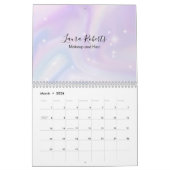 Holografisch Achtergrondhologram Neon Overlay Kalender (Mar 2026)