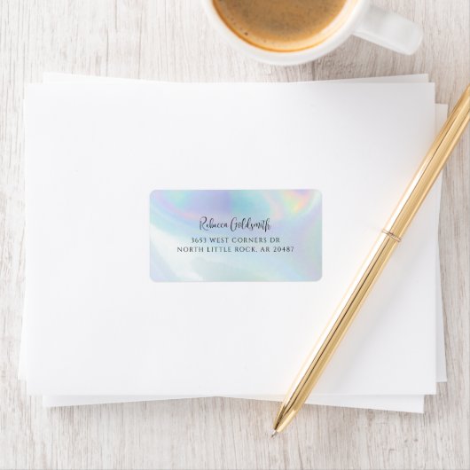 Holografisch adres zakelijke Kantoor Etiket (Insitu)