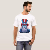 Holografisch Afbeelding van Uncle Sam T-shirt (Voorkant volledig)