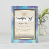 Holografisch Afstudeerder Pet, Afstuderen met glas Kaart (Staand voorkant)