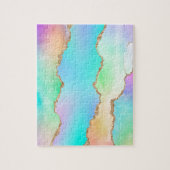 Holografisch agaat | Iridescent Pastel Ombre Marbl Legpuzzel (Verticaal)