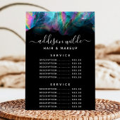 Holografisch Alcohol Ink Service Prijsmenu Menu