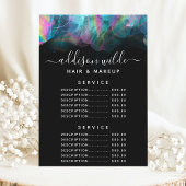 Holografisch Alcohol Ink Service Prijsmenu Menu