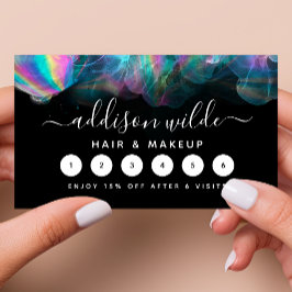 Holografisch alcoholgebruik Ink Business Klantenkaartje