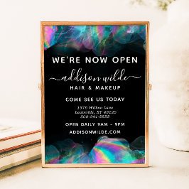 Holografisch alcoholgebruik Ink Business Poster