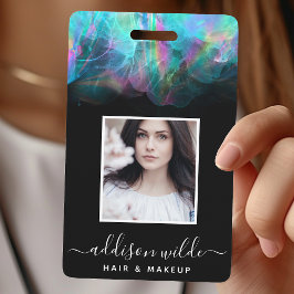 Holografisch alcoholinkt bedrijfsidentiteitskaart badge