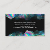 Holografisch alcoholinkt Moderne Benoemingskaart Afsprakenkaartje (Achterkant)