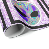 Holografisch Alien Aliens & UFO's Verpakkingspapie Cadeaupapier (Rol Hoek)