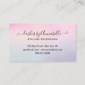 Holografisch apparaatLashes reserveglittergreep Visitekaartje (Achterkant)