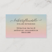 Holografisch apparaatLashes reserveglittergreep Visitekaartje (Achterkant)