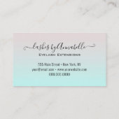 Holografisch apparaatLashes reserveglittergreep Visitekaartje (Achterkant)