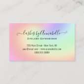 Holografisch apparaatLashes reserveglittergreep Visitekaartje (Achterkant)