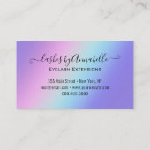 Holografisch apparaatLashes reserveglittergreep Visitekaartje (Achterkant)