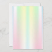 Holografisch Baby shower met zwoegerklezer Kaart (Achterkant)