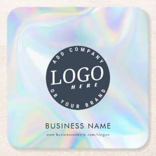 Holografisch bedrijf Logo Business Swag Kartonnen Onderzetters