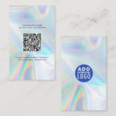 Holografisch bedrijf Logo QR-code toevoegen Visitekaartje (Voorkant / Achterkant)