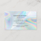 Holografisch bedrijf Logo QR Code Visitekaartje (Achterkant)