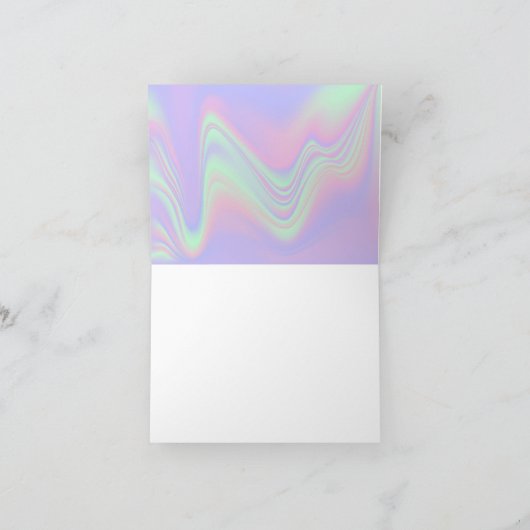 Holografisch Bedrijf van de Logo QR Code Feestdagen Kaart (Binnen)