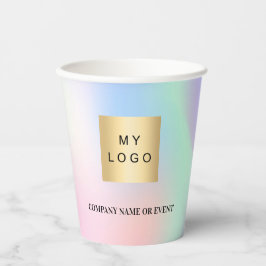 Holografisch bedrijfscentrum QR-code Papieren Bekers