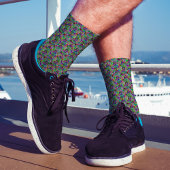 Holografisch bitmappatroon crypto Money Cool Geek Sokken