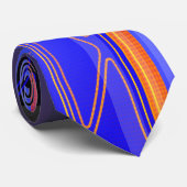 Holografisch blauw Specter Sci-Fi-paneel Stropdas (Opgerold)