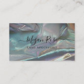 holografisch Blauwgroen Visitekaartje (Voorkant)