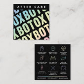 Holografisch Botox Lip Filler Instruction Nadere C Vierkante Visitekaartje (Voorkant / Achterkant)