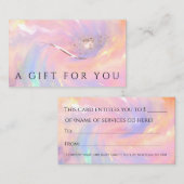 Holografisch certificaat — Beauty Studio (Voorkant / Achterkant)